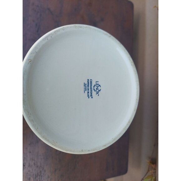 Lenox Poppies on Blue 7" Canister No Lid - Picture 3 of 3